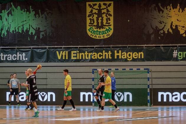 3. HBL Nord West, VFL Eintracht Hagen - HSG Bergische Panther, Hagen, 23.8.2019 VFL Eintracht Hagen - HSG Bergische Panther am 23.8.2019 in der Krollmann Arena, Hagen Copyright: xBEAUTIFULxSPORTS MarcxJungex