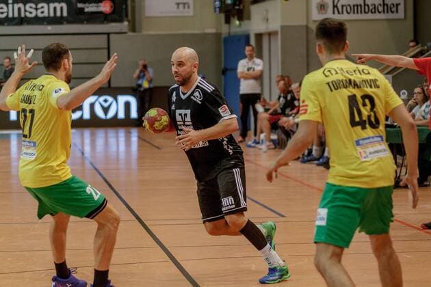 3. HBL Nord West, VFL Eintracht Hagen - HSG Bergische Panther, Hagen, 23.8.2019 Jens-Peter Reinarz (HSG Bergische Panther), VFL Eintracht Hagen - HSG Bergische Panther am 23.8.2019 in der Krollmann Arena, Hagen Copyright: xBEAUTIFULxSPORTS MarcxJungex