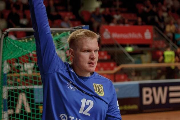 3. HBL Nord West, VFL Eintracht Hagen - HSG Bergische Panther, Hagen, 23.8.2019 Nils Dresrüsse (Eintracht Hagen), VFL Eintracht Hagen - HSG Bergische Panther am 23.8.2019 in der Krollmann Arena, Hagen Copyright: xBEAUTIFULxSPORTS MarcxJungex
