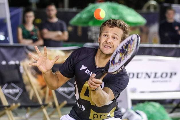Tobias NOTTER, Finale Herren, Beach Tennis, Deutsche Meisterschaften und ITF Beach Tennis Saarlouis 2019, Kleiner Markt in Saarlouis, 23.08.2019,