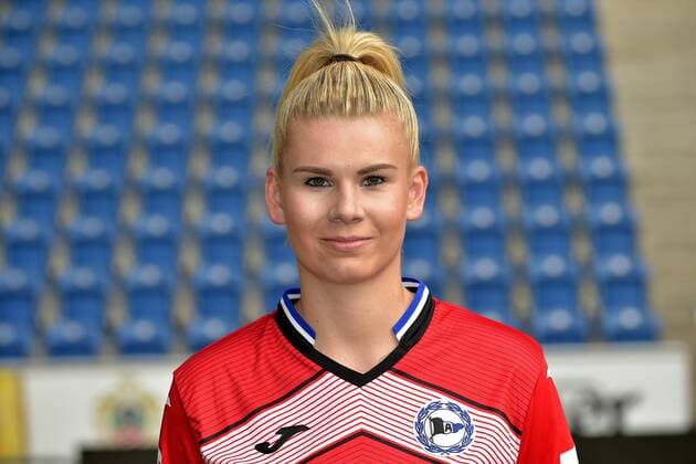 07-08-2019 pmk NB146860 Fussball Frauen 2.Bundesliga Saison 2019 2020 DSC Arminia Bielefeld Frauen Fototermin Vivien BRANDT (01) -Torfrau- Bielefeld