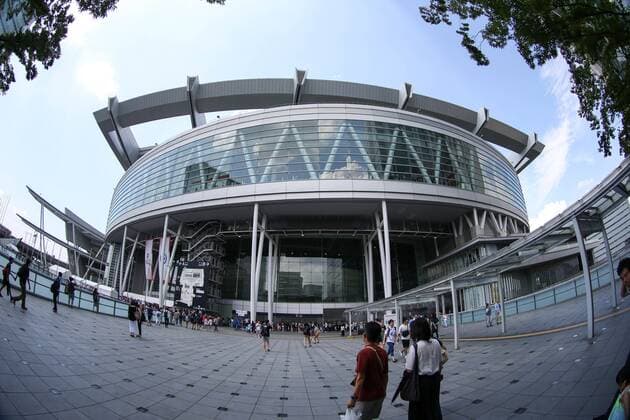 Aussenansicht der Super Arena, Japan vs. Deutschland, Basketball, Testspiel, FIBA World Cup 2019, 24.08.2019 Saitama Tokio Japan