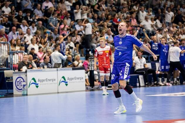 2. Handball-Bundesliga; VfL Gummersbach - TUSEM Essen; 24.08.2019 Lukas Blohme ( 8, VfL Gummersbach), 2. Handball-Bundesliga VfL Gummersbach - TUSEM Essen; Gummersbach, Schwalbe arena Copyright: xBEAUTIFULxSPORTS Wunderlx
