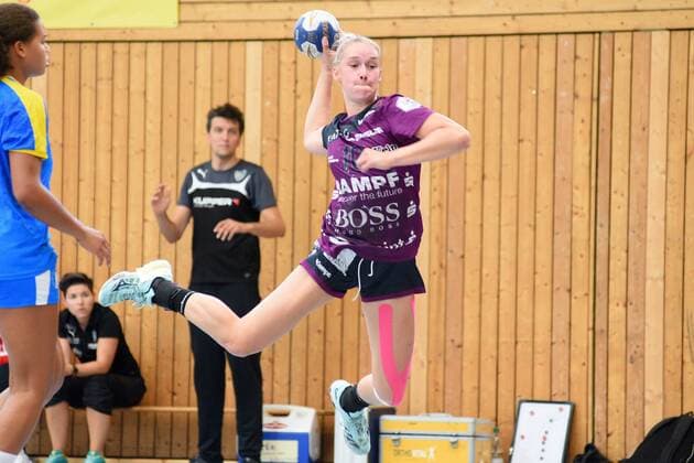 Lena Degenhardt (TusSies Metzingen 10) DHB, Handbal, Frauen, Vorbereitung , Turnier , Lotto-Cup, Ludwigsburg, 24.08.2019, Foto:TBaur Eibner 28. Internationales Damen Handballturnier Lotto-Cup Ludwigsburg Copyright: xEIBNER TobiasxBaurx EP_TBR