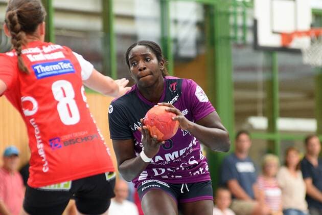 Laetita Quist (TusSies Metzingen 6) DHB, Handbal, Frauen, Vorbereitung , Turnier , Lotto-Cup, Ludwigsburg, 24.08.2019, Foto:TBaur Eibner 28. Internationales Damen Handballturnier Lotto-Cup Ludwigsburg Copyright: xEIBNER TobiasxBaurx EP_TBR