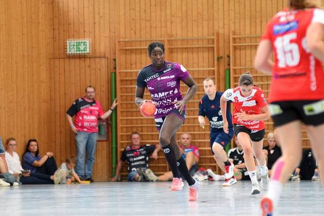 Laetita Quist (TusSies Metzingen 6) DHB, Handbal, Frauen, Vorbereitung , Turnier , Lotto-Cup, Ludwigsburg, 24.08.2019, Foto:TBaur Eibner 28. Internationales Damen Handballturnier Lotto-Cup Ludwigsburg Copyright: xEIBNER TobiasxBaurx EP_TBR