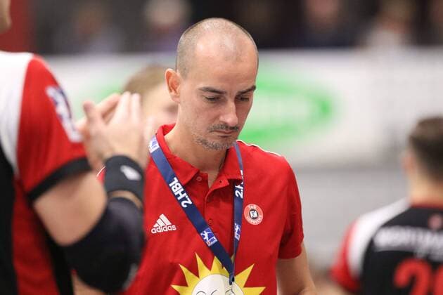 Emir Kurtagic (Trainer TuS N-Luebbecke) GER, Handball, 2. Bundesliga, TuS N-Luebbecke gegen DJK Rimpar Woelfe, 24.08.2019 Luebbecke Copyright: xEIBNER JanxStrohdiekx EP_JSK
