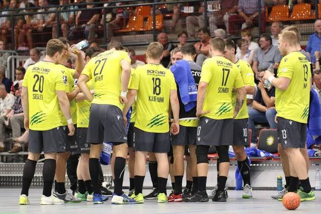 Auszeit DJK Rimpar Woelfe GER, Handball, 2. Bundesliga, TuS N-Luebbecke gegen DJK Rimpar Woelfe, 24.08.2019 Luebbecke Copyright: xEIBNER JanxStrohdiekx EP_JSK