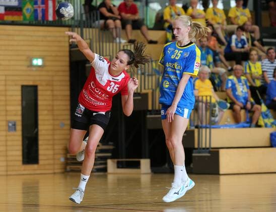 BAU 24.08.2019 Handball 28. Lotto-Cup, SG, SG Schozach-Bottwartal vs. HC Leipzig, Svenja Kaufmann (Bottwartal, links)