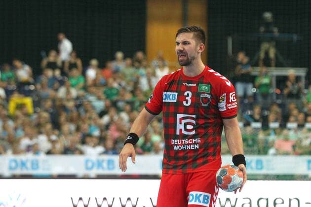SC DHfK Leipzig vs. Fuechse Berlin, Liqui Moly HBL, 25.08.19 Handball, 1. Bundesliga, Saison 2019 2020, 1. Spieltag: SC DHfK Leipzig vs. Fuechse Berlin am 25.08.19 in der Arena Leipzig. Im Bild: Fabian Wiede ( 3, Fuechse Berlin) Copyright: xBEAUTIFULxSPORTS JanxKaeferx