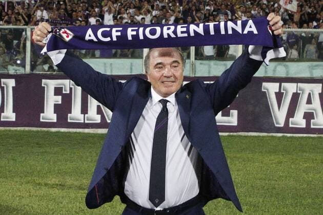 Italy: Serie A football match Fiorentina - Napoli Italian football match between ACF Fiorentina - SSC Napoli at the Artemio Franchi Stadium in picture Rocco Commisso president ACF Fiorentina , the final score is 3-4 for SSC Napoli Firenze Toscana Italy Stadio Artemio Franchi  AntonioxBalasco PacificxPress