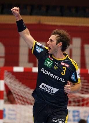Handball, 1. Bundesliga: Die Eulen Ludwigshafen - Rhein-Neckar-Löwen, 1. Spieltag am 25.08.2019, Saison 2019 20, ZmdZ, Uwe Gensheimer (3, Rhein Neckar Löwen) jubel, Die Eulen Ludwigshafen - Rhein-Neckar-Löwen