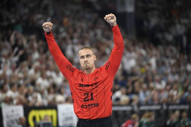 Dario Quenstedt (THW Kiel), Liqui-Moly-Handball-Bundesliga, Männer, 1. Spieltag, THW Kiel vs FA Göppingen, 25.08.19 Kiel Sparkassen Arena Schleswig-Holstein Germany
