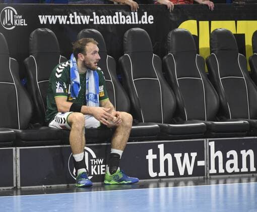 Marcel Schiller (Frisch Auf) ist enttäuscht, Liqui-Moly-Handball-Bundesliga, Männer, 1. Spieltag, THW Kiel vs FA Göppingen, 25.08.19 Kiel Sparkassen Arena Schleswig-Holstein Germany