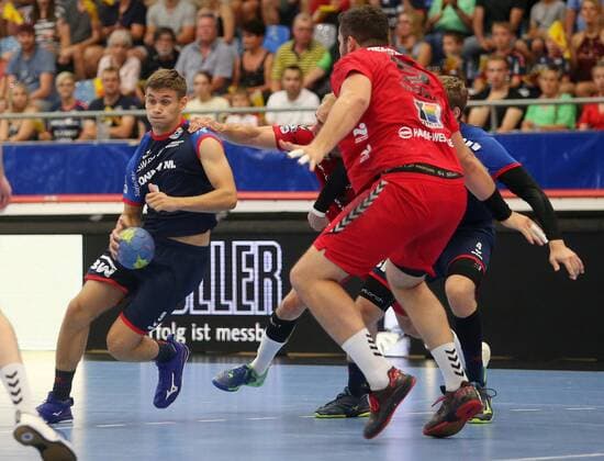 BAU 25.08.2019 Bietigheim Handball SG BBM Bietigheim vs. ASV Hamm-Westfalen, links Max Öhler (BBM)