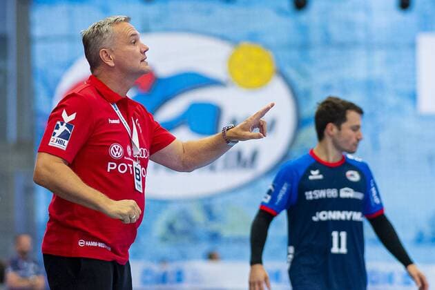 Bietigheim, Deutschland 25. August 2019: 2. BL - 19 20- SG BBM Bietigheim vs. ASV Hamm-Westfalen Kay Rothenpieler (Hamm) Bietigheim Egetrans Arena Baden-Württemberg Deutschland