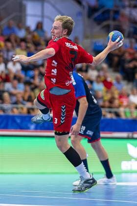 Bietigheim, Deutschland 25. August 2019: 2. BL - 19 20- SG BBM Bietigheim vs. ASV Hamm-Westfalen Fabian Huesmann (Hamm) Bietigheim Egetrans Arena Baden-Württemberg Deutschland