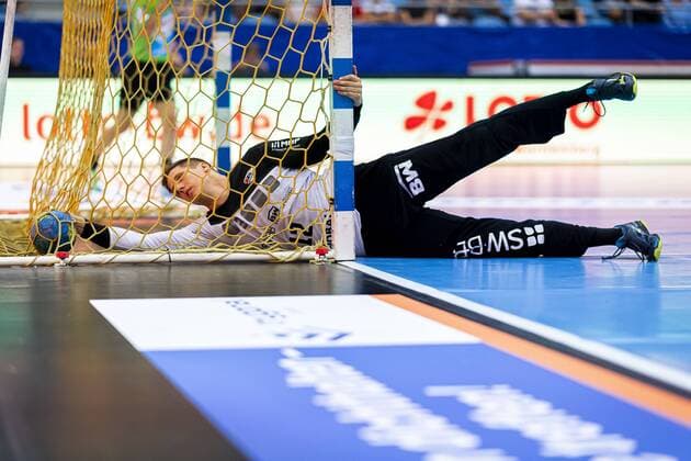 Bietigheim, Deutschland 25. August 2019: 2. BL - 19 20- SG BBM Bietigheim vs. ASV Hamm-Westfalen Torhueter Juergen Mueller Müller (SG BBM Bietigheim) Bietigheim Egetrans Arena Baden-Württemberg Deutschland