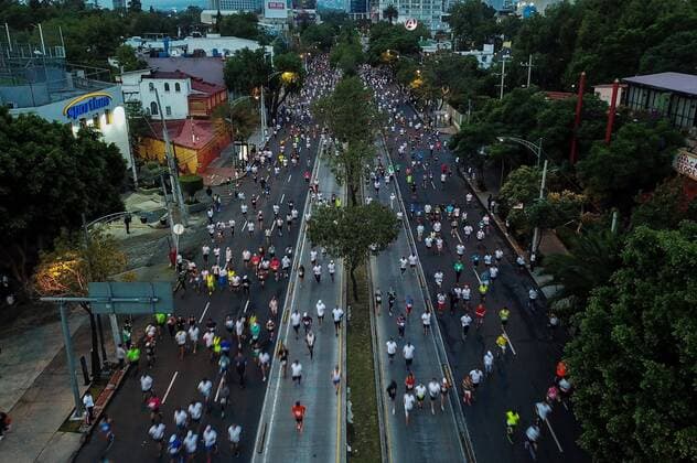 Hundreds of athletes participate in the Marathon of Mexico City 2019, in Mexico City, Mexico, 25 August 2019. Kenyans Vivian Kiplagat, with a new record, and Duncan Maio, in a slow race, won the Mexico City Marathon on Sunday, which ran with some 25,000 runners at 2,240 meters above sea level. Kenyans Kiplagat and Maio win the Mexico City Marathon !ACHTUNG: NUR REDAKTIONELLE NUTZUNG! Copyright: xMarioxGuzmanx AME082 20190825-637023574458463621