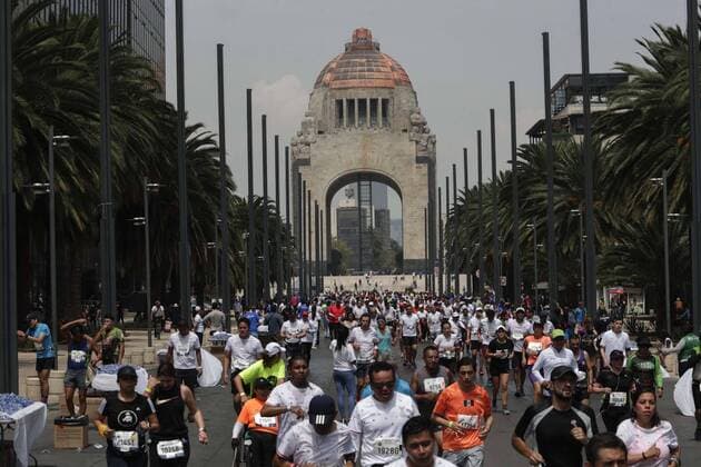August 25, 2019: EUM20190825DEP04.JPG.CIUDAD DE MEXICO. MarathonMaraton-CDMX.- 25 de agosto de 2019. Aspectos del Maraton de la Ciudad de Mexico que se llevo a cabo de Ciudad Universitaria al Zocalo capitalino. Foto: Agencia EL UNIVERSALIvan StephensEELG Latin News: August 25, 2019 Copyright: xElxUniversalx