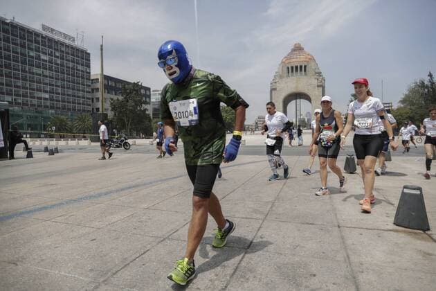 August 25, 2019: EUM20190825DEP25.JPG.CIUDAD DE MEXICO. MarathonMaraton-CDMX.- 25 de agosto de 2019. Aspectos del Maraton de la Ciudad de Mexico que se llevo a cabo de Ciudad Universitaria al Zocalo capitalino. Foto: Agencia EL UNIVERSALIvan StephensEELG Latin News: August 25, 2019 Copyright: xElxUniversalx