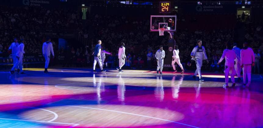 BASKETBALL CANADA USA, USA warm up before the Pre-FIBA World Cup series match between Canada and the USA at Qudos Bank Arena in Sydney, Monday, August 26, 2019. ( NO ARCHIVING, EDITORIAL USE ONLY, NO USE IN BOOKS WITHOUT CONSENT SYDNEY NSW AUSTRALIA  Copyright: xCRAIGxGOLDINGx 20190826001415004986