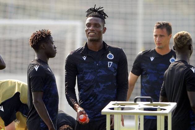 WESTKAPELLE, BELGIUM - AUGUST 27 : Simon Deli defender of Club Brugge pictured during a training session prior the UEFA Champions League play-offs 2nd leg match between Club Brugge and LASK on August 27, 2019 in Westkapelle, Belgium, 27 08 2019 FOOTBALL : Entrainement Club Bruges - 27 08 2019 PhotoNews Panoramic 