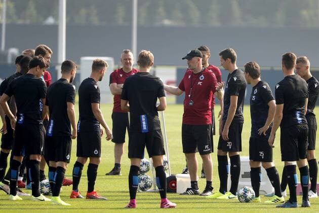 WESTKAPELLE, BELGIUM - AUGUST 27 : Philippe Clement head coach of Club Brugge pictured during a training session prior the UEFA Champions League play-offs 2nd leg match between Club Brugge and LASK on August 27, 2019 in Westkapelle, Belgium, 27 08 2019 FOOTBALL : Entrainement Club Bruges - 27 08 2019 PhotoNews Panoramic 