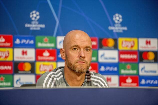 27-08-2019 VOETBAL: TRAINING EN PERSCONFERENTIE AJAX: AMSTERDAM Erik ten Hag, trainer Ajax Foto: SCS Michel Utrecht xVIxVIxImagesx xSoenarxChamidxsportfotografiexIVx 201314481