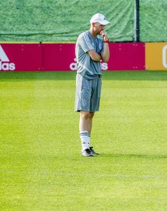 27-08-2019 VOETBAL: TRAINING EN PERSCONFERENTIE AJAX: AMSTERDAM Erik ten Hag, trainer Ajax Foto: SCS Michel Utrecht xVIxVIxImagesx xSoenarxChamidxsportfotografiexIVx 201314489