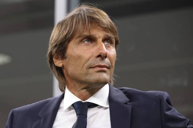 Antonio Conte Head coach of Inter during the Serie A match at Giuseppe Meazza, Milan. Picture date: 26th August 2019. Picture credit should read: Jonathan Moscrop Sportimage EDITORIAL USE ONLY. No use with unauthorised audio, video, data, fixture lists, club league logos or live services. Online in-match use limited to 120 images, no video emulation. No use in betting, games or single club league player publications. SPI-0169-0256