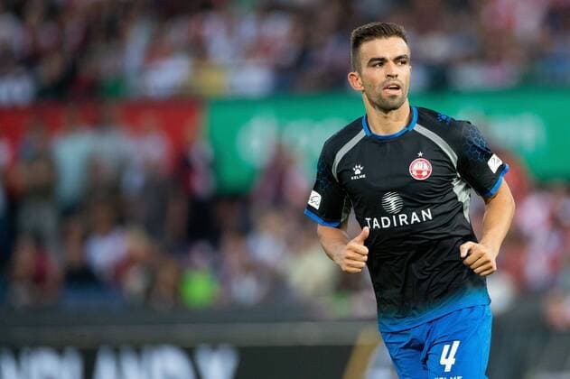 Miguel Vitor of Hapoel Beer Sheva FC during the UEFA Europa League play off qualifying first leg match between Feyenoord Rotterdam and Hapoel Beer Sheva at stadium De Kuip on August 22, 2019 in Rotterdam, The Netherlands UEFA Europa League 2019 2020 xVIxVIxImagesx xTomxBodexMultimediaxIVx 201337369