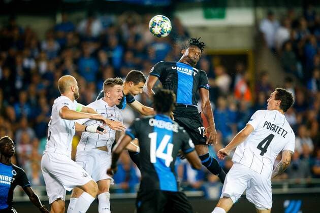 Sport Bilder des Tages Club s Simon Deli pictured in action during a game between Belgian soccer team Club Brugge and Austrian club LASK Linz, Wednesday 28 August 2019 in Brugge, the return match in the play-offs of the UEFA Champions League, after a 0-1 victory of Club in the first leg. BRUNOxFAHY  x05650874x