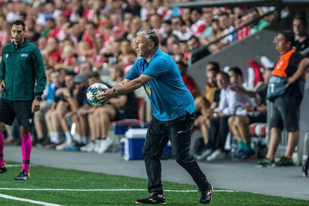 PRAGA 28.08.2019 DRUGI MECZ IV RUNDA ELIMINACYJNA LIGA MISTRZOW SEZON 2019 20: SK SLAVIA PRAGA - CFR CLUJ - UEFA CHAMPIONS LEAGUE FOURTH QUALIFYING ROUND SECOND MATCH: FK SLAVIA PRAHA - CFR CLUJ MATCH IN: PRAHA DAN PETRESCU FOT. MICHAL CHWIEDUK FOKUSMEDIA.COM.PL NEWSPIX.PL --- Newspix.pl  190828CHW014