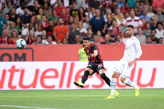 Fußball, OGC Nizza - Olympique Marseille 20 YOUCEF ATAL (NICE) FOOTBALL : Nice vs Marseille - Ligue 1 Conforama - 28 08 2019 FEP Panoramic 