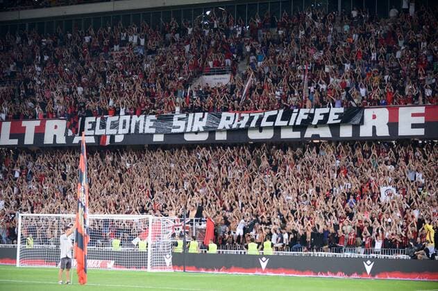 ILLUSTRATION - SUPPORTERS - BANDEROLE FOOTBALL : Nice vs Marseille - Ligue 1 Conforama - 28 08 2019 FEP Panoramic 