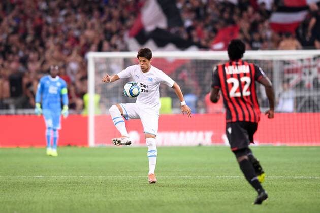 02 HIROKI SAKAI (OM) FOOTBALL : Nice vs Marseille - Ligue 1 Conforama - 28 08 2019 FEP Panoramic 
