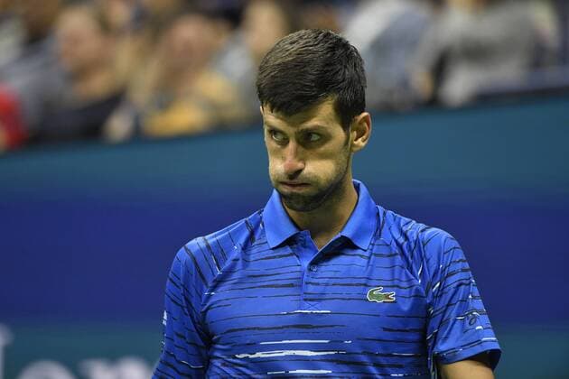 Tennis - US Open 2019 - Novak Djokovic - Serbie TENNIS : US Open 2019 - USA - 28 08 2019 ChrysleneCaillaud Panoramic 