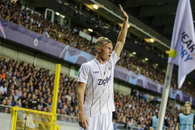 SOCCER - CL play off, Bruegge vs LASK BRUGES,BELGIUM,28.AUG.19 - SOCCER - UEFA Champions League, play off, FC Bruegge vs LASK. Image shows Thomas Goiginger (LASK). GEPAxpictures xJasminxWalter