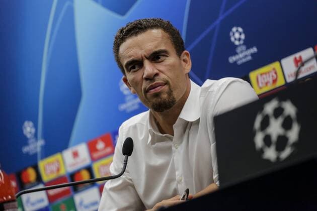 SOCCER - CL play off, Bruegge vs LASK BRUGES,BELGIUM,28.AUG.19 - SOCCER - UEFA Champions League, play off, FC Bruegge vs LASK. Image shows head coach Valerien Ismael (LASK). GEPAxpictures xJasminxWalter