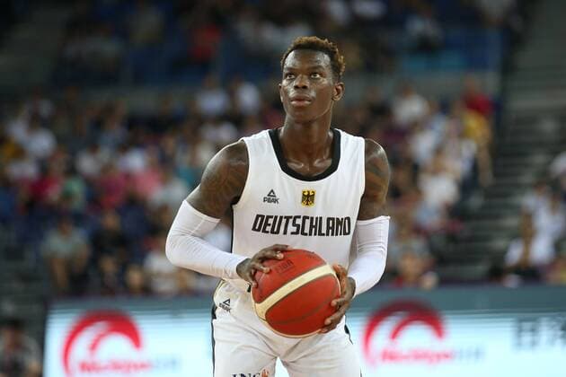 Dennis Schroeder 17 (Deutschland) beim Freiwurf, Deutschland vs. Australien, Basketball, Testspiel, FIBA World Cup 2019, 28.08.2019 Jiangmen China China