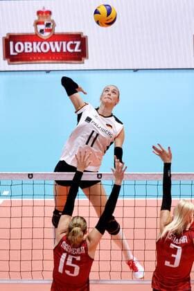 LIPPMANN Louisa (11) Team Deutschland Volleyball Europameisterschaften der Frauen 2019 in der Slowakei in Bratislava Vorrunden Spiel Deutschland - Weissrussland 0 : 3 am 28. August 2019 in Bratislava