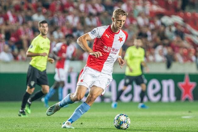 PRAGA 28.08.2019 DRUGI MECZ IV RUNDA ELIMINACYJNA LIGA MISTRZOW SEZON 2019 20: SK SLAVIA PRAGA - CFR CLUJ - UEFA CHAMPIONS LEAGUE FOURTH QUALIFYING ROUND SECOND MATCH: FK SLAVIA PRAHA - CFR CLUJ MATCH IN: PRAHA TOMAS SOUCEK FOT. MICHAL CHWIEDUK FOKUSMEDIA NEWSPIX.PL --- Newspix.pl  190828CHW089