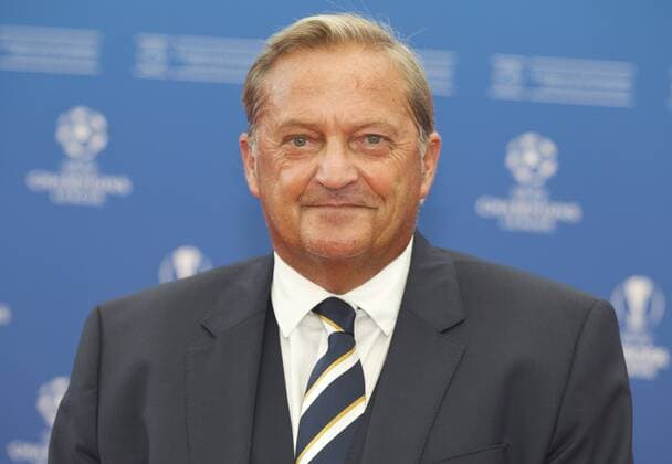 Monaco, Monte Carlo - August 29, 2019: UEFA Champions League Group Stage Draw and Player of the Year Awards, Season Kick Off 2019-2020 with Gary Mabbutt from Tottenham Hotspur 2019 2020 UEFA Champions League Group Stage Draw in Monaco