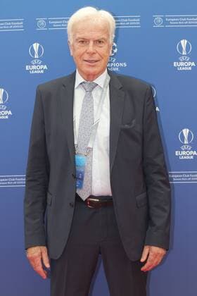 Monaco, Monte Carlo - August 29, 2019: UEFA Champions League Group Stage Draw and Player of the Year Awards, Season Kick Off 2019-2020 with Journalist Rainer Holzschuh 2019 2020 UEFA Champions League Group Stage Draw in Monaco