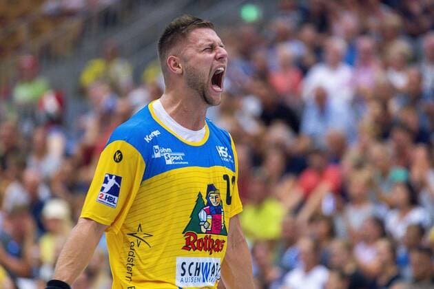 Konstanz, Deutschland 30. August 2019: 2. BL - 19 20- HSG Konstanz vs. SG BBM Bietigheim Fabian Wiederstein (Konstanz) Konstanz Baden-Württemberg Deutschland