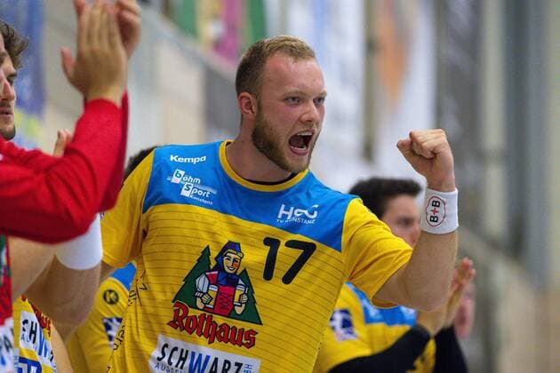 Konstanz, Deutschland 30. August 2019: 2. BL - 19 20- HSG Konstanz vs. SG BBM Bietigheim Felix Krueger (Konstanz) Konstanz Baden-Württemberg Deutschland