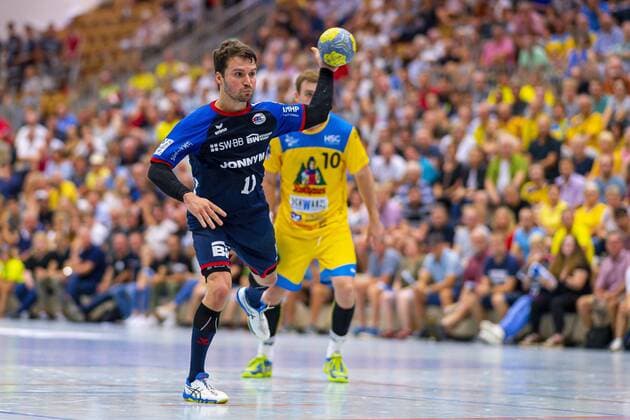 Sport Bilder des Tages Konstanz, Deutschland 30. August 2019: 2. BL - 19 20- HSG Konstanz vs. SG BBM Bietigheim Christian Schäfer Schaefer (SG BBM Bietigheim) Konstanz Baden-Württemberg Deutschland