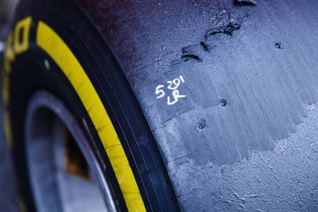 Reifenmarkierung von Pirelli, Grosser Preis von Belgien 2019, Motorsport, Formel 1, 30.08.2019, Grosser Preis von Belgien 2019, Motorsport, Formel 1, 30.08.2019 Spa Francorchamps Copyright: xEIBNER AlexanderxNeisx EP_ANS