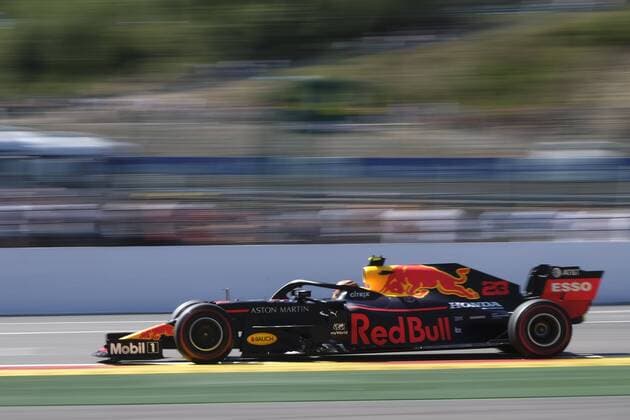 August 31, 2019, Spa Francorchamps, Belgium: ALEXANDER ALBON (THA) in action during the third free practice session of the Formula one Johnnie Walker Belgian Grand Prix at the SPA Francorchamps circuit - Belgium F1 2019: Belgian Grand Prix : Free Practice 3 - ZUMAp119 20190831_zaf_p119_003 Copyright: xPierrexSteveninx